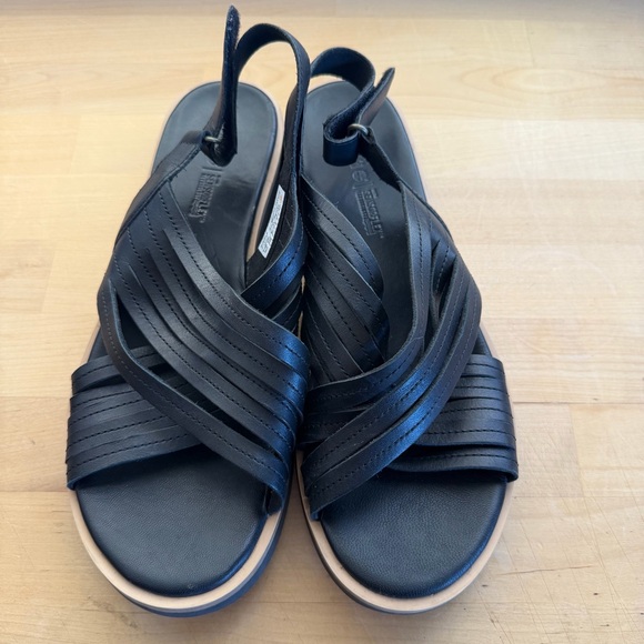 Timberland Shoes - Timberland Adley Shore Black Leather Cross Band Sandals | Women’s Size 11 | EUC